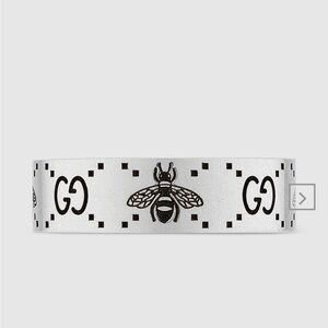 Men's GG and Bee Band Ring, 6mm size 20-24